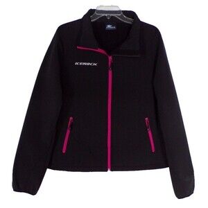 Ice Rock Jacket Black with Pink Zippers Fleece Lined XL